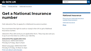 Check spelling or type a new query. Get A National Insurance Number Crown Copyright National Insurance Number National Insurance How To Apply