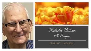 Celebrating the life of Malcom McGregor