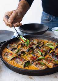 Ottolenghi Stuffed Aubergines In Curry Coconut Dal From Flavour Recipe Ottolenghi Recipes Vegetarian Recipes Vegetarian Dishes