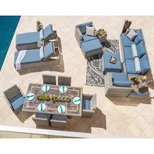Niko 20 Piece Patio Estate Collection In Slate By Sirio Costco Patio Furniture Patio Furniture Sets Patio Seating Sets