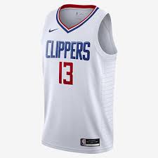 Get the paul george los angeles clippers #13 jersey in black (statement edition). Paul George Jerseys Shirts Gear Nike Com