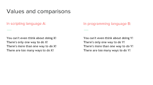 Maybe you would like to learn more about one of these? Scripting Vs Programming Presentation Speaker Deck