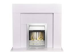 Paint it white to keep it looking fresh and new so you'll have a family hearth you're happy to call your own. Adam Miami Fireplace In Pure White With Helios Electric Fire In Brushed Steel 48 Inch Fireplace World
