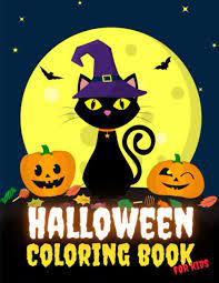 Printable coloring and activity pages are one way to keep the kids happy (or at least occupie. Halloween Coloring Book For Kids Jumbo Halloween Coloring Pages For Children Ages 4 8 Halloween Books For Kids Amon Uncle 9798685683472 Amazon Com Books
