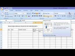 Rumus excel if bertingkat dan sederhana lengkap dengan contohnya. Tutorial Membuat Table Dengan Menggunakan Microsoft Excel Youtube