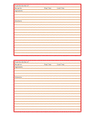 Viele werden die situation erkennen, es liegen viele rezepte lose herum, das diese vorlage wird gerne verwendet, egal ob man ein kochbuch entwerfen möchte oder das rezept. 47 Free Recipe Card Templates Word Google Docs Templatearchive