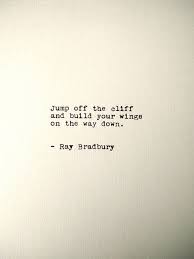 Ray Bradbury Handtyped Quote 5x7 Print Typewriter Quote Print Custom Handmade Art Print Vintage Antique Typed Quote Wall Art Words Quotes Typewriter Quotes Typed Quotes