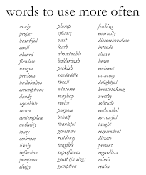 Belleresources Words Words To Use Writing Tips