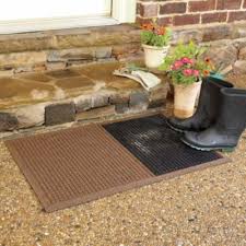 Mudguard Entry Mat In Charcoal Or Blue Entry Mats Recycled Rubber Hsn Improvements