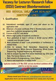 .organisational skills and high attention to detail key responsibilities and duties as an executive resourcer our main role will support researchers and consultants in delivering retained assignments. Vacancies Lecturer Research Fellow Ukm Medical Molecular Biology Institute