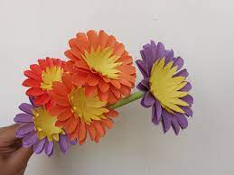 How To Make Beautiful Paper Flower Stick For Room Decoration Diy Paper Craft Paper Flowers Felt Flowers Diy Paper Crafts Diy