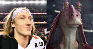 But he could be a similar utility player to hill that could contribute all over the field. Twitter Users Compare Clemson S Trevor Lawrence To Roger Waters Jar Jar Binks Cbs News