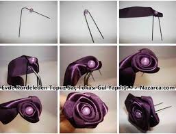 Firkete Ve Kurdeleden Abiye Topuz Sac Tokasi Yapimi Nazarca Com Boncuk Tig Desenleri Sac