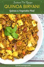 Quinoa Vegetable Biryani In Instant Pot Quinoa Pilaf Recipe Quinoa Indian Recipes Biryani Recipe Biryani