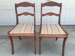 Antique Rose Carved Back Mahogany Wooden Victorian Dining Chairs Set Of 2 Ebay With Images Victorian Dining Chairs Dining Chairs Wood Dining Chairs