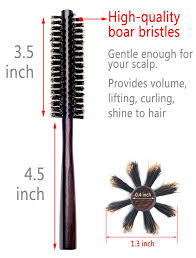 If you have short hair or bangs, choose a smaller brush for those areas. Buy Small Round Hair Brush For Thin Or Short Hair Mini Round Boar Bristle Beard Brush For Men Women Online In Turkey B07hj65mqq