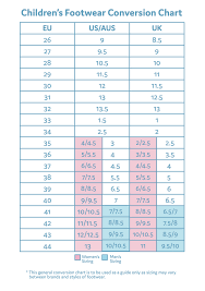 32 Rational Shoe Brand Size Comparison Chart