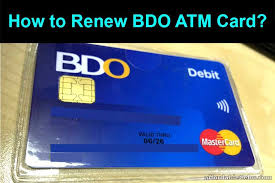 1 if your card or card number is ever lost or stolen, your money will be replaced when you notify us promptly of unauthorized use. How To Renew Bdo Atm Card Banking 31038