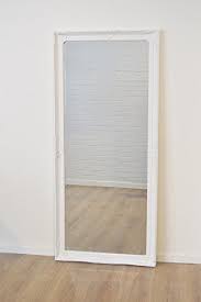$3 box cutter/razor/scissors slide the frame off, do not bend!! Large White Bevelled Full Length Dressing Wall Mirror 5ft6 X 2ft6 168cmx76cm