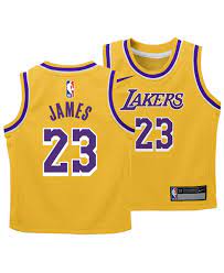 Nike Lebron James Los Angeles Lakers Icon Replica Jersey Infants 12 24 Months Gold In 2021 Toddler Boys Baby Clothes Shops Los Angeles Lakers