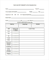2021 softball player evaluation information. Free 8 Sample Volleyball Evaluation Forms In Pdf Ms Word