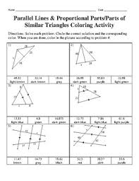 Unit 6 day 1 : Similar Triangles Activity Worksheets Teachers Pay Teachers