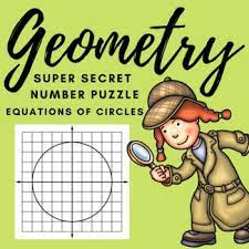 Geometry Equations Of Circles Super Secret Number Puzzle Equations Number Puzzles Super Secret