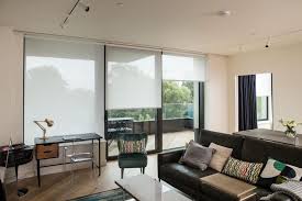 There's no need to dust encapsulated door blinds because the blinds are enclosed between two layers of glass. Window Treatments For Wide Windows Bifold Or Sliding Doors