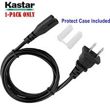 Kastar 1pack Power Cord Us Standard 5 Feet 2prong Pins Ac Power Cord Cablelea Brand New Figure8 Power Cord For Sony Playst Power Adapter Ac Power Gadget World