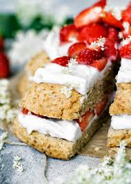 Strawberry Elderflower Vegan Scone Cake Occasionally Eggs