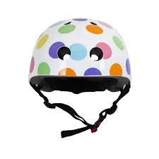 Fahrradhelm Fur Kinder Mit Bunten Punkten Fahrradhelm Helm Fahrrad