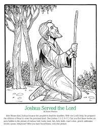 Joshua Served The Lord Sunday School Coloring Pages Jesus In The Temple Hidden Pictures