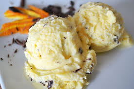 Orangeneis Rezept Stracciatella Art Rezept Orangeneis Rezepte Avocado Eiscreme
