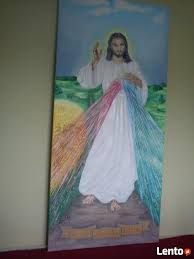 Obraz, którego autorem jest sam jezus. Archiwalne Obraz Jezusa Milosiernego Limanowa