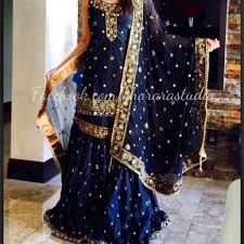 Black And Gold Party Dress Pakistani Black Gharara Gharara Designs Pakistani Wedding Outfits Indian Designer Outfits