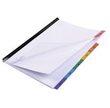 Intercalaires 6 Positions En Carte 160g Exacompta 4206e Pour Reliure A4 A Lyon Papeterie Gouchon