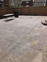 The total inclusive cost per square meters for exposed aggregate including excavation, concrete, exposed aggregates, rubbish removal and labour can start at $180. Exposed Aggregate Exposed Aggregate Concrete Driveways Walkways Patios Steps Broadway Concrete Landscaping London Ontario