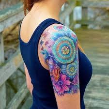 Pin By Liz Connell Plumb On Tattoos Quarter Sleeve Tattoos Colorful Sleeve Tattoos Tattoos