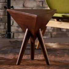 Brick triangular table lift upbecause the internal angle of the equilateral triangle is 60 degrees. Buy Wood Triangle End Table Online Teaklab