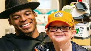Cam Newton fulfills Christmas wish for sick 10-year-old