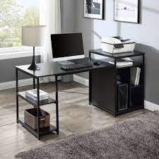 Check spelling or type a new query. Inbox Zero Home Office Computer Desk With Storage Shelf Cpu Storage Space And Printer Stand Writing Pc Table With Space Saving Design Balck Wayfair