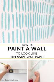 The homewyse wall painting and finishing. Diy Accent Wall How To Paint A Pattern To Look Like Wallpaper