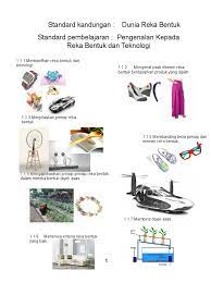 Elemen reka bentuk prinsip reka bentuk reka bentuk dan teknologi t1 standard murid dapat: Nota Rbt