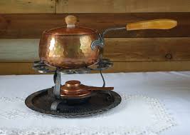 Vintage Copper Pot Fondue Set Hammered Copper Pot Swiss Copper Etsy Vintage Copper Pots Vintage Copper Copper Pots