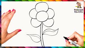 Como dibujar tulipanes flores dibujos faciles dibujos para dibujar. Como Dibujar Una Flor Bonita De Forma Facil Y Rapida Youtube