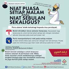 Niat puasa nazar selepas subuh. Niat Puasa Ramadhan Sebulan Harian Jakim Lafaz Arab Rumi