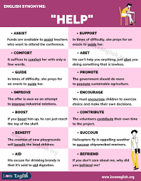 Find 94 ways to say provide, along with antonyms, related words, and example sentences at thesaurus.com, the world's most trusted free thesaurus. Another Word For Help Helpful List Of 14 Synonyms For Help In English Love English