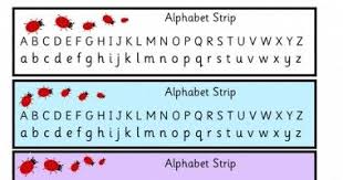 Ladybird Alphabet Chart Strip Upper And Lower Case Free