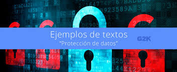 La protección y la seguridad de los datos. Ejemplo De Texto Proteccion De Datos Blog Comercio Electronico