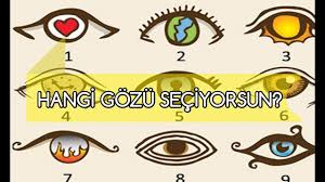 Kisilik Testi 7 Goz Kisilik Testi Sectigin Goz Kisiligini Yansitacak Youtube